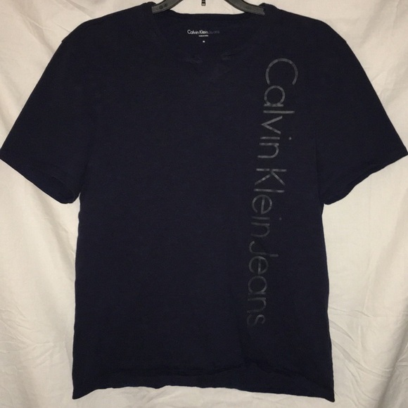 Navy Calvin Klein Jeans dress shirt - Picture 1 of 3